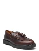Slhtim Leather Kiltie Loafer B Selected Homme Brown