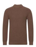 Slhreg-Dan Structure Crew Neck Selected Homme Brown