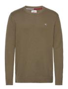 Tjm Essential Crew Neck Sweater Tommy Jeans Green