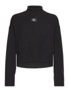Label Chunky Sweater Calvin Klein Jeans Black