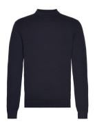 Slhdane Ls Knit Structure Crew Neck Noos Selected Homme Navy