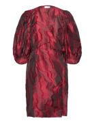 Wrap Dress With Balloon Sleeves Coster Copenhagen Red