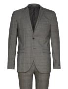 Jprfranco Check Suit Sn Jack & J S Grey