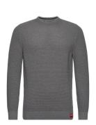 Textured Crew Knit Jumper Superdry Grey