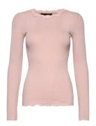 Organic T-Shirt W/ Lace Rosemunde Pink