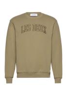 Script Sweatshirt Les Deux Khaki