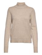 Viril Crewneck L/S Knit Top - Vila Beige