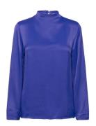 Satin Blouse Tom Tailor Blue