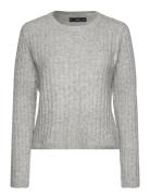 Cable-Knit Sweater Mango Grey