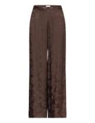 Wide Leg Lace Jacquard Pant GANT Brown