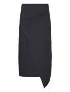 Stretch Jersey Midi Skirt Calvin Klein Black
