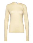 Long-Sleeve Asymmetrical Top Hope Yellow