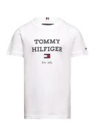 Th Logo Tee S/S Tommy Hilfiger White
