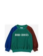 Bobo Choses Color Block Sweatshirt Bobo Choses Green