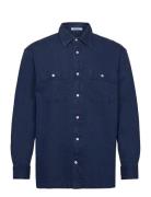 Rel Indigo Texture Shirt GANT Navy