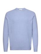 Ribbed Knit Sweater Mango Blue