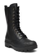 Tasha Leather Boot Coach Black