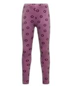 Leggings Velour Aop Lindex Purple