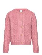 Cardigan Cabel Knit Lindex Pink