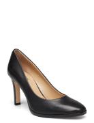 Camila Burnished Leather Pump Lauren Ralph Lauren Black