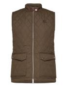 Diamond-Quilted Mockneck Vest Lauren Ralph Lauren Khaki