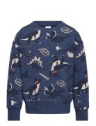 Sweater Dino Aop Lindex Blue