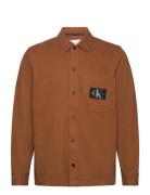 Utility Overshirt Calvin Klein Jeans Brown