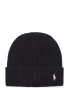 Wool Blend-Wool Cash Cuff Hat Polo Ralph Lauren Black