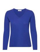 Cashmere V-Neck Rosemunde Blue