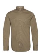 Reg Classic Poplin Shirt GANT Khaki