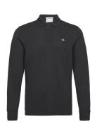 Reg Shield Ls Pique Polo GANT Black