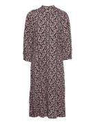 Karola Raye 3/4 Dress Aop MSCH Copenhagen Purple