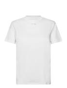 Metallic Micro Logo T Shirt Calvin Klein White