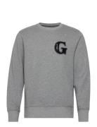 G Graphic C-Neck GANT Grey