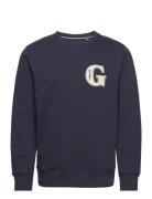 G Graphic C-Neck GANT Blue