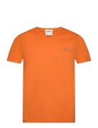 Slim Shield V-Neck T-Shirt GANT Orange