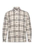 Soft Wool Roar Check Shirt Mads Nørgaard Cream