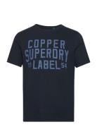 Copper Label Workwear Tee Superdry Navy