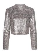 Adalynn Sequin Top French Connection Silver