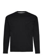 Long Sleeve Cotton T-Shirt Mango Black