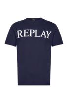 T-Shirt Regular Pure Logo Replay Navy