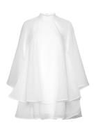 Yasganzi Ls Dress - Ka YAS White