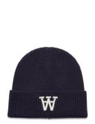 Vin Logo Beanie Double A By Wood Wood Navy