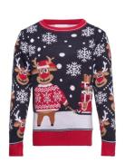 The Bringing Christmas Gifts Sweater Kids Christmas Sweats Patterned