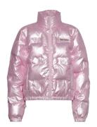 Madeline Debossed Puffer Jacket Juicy Couture Pink