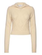 Argyle Zip Sweater Filippa K Cream