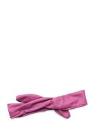 Leather Hairband Wire Corinne Pink