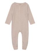 Romper Ls W. Feet Fixoni Purple