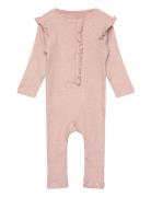 Romper Ls Rib Fixoni Pink