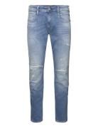 Anbass Trousers Slim 573 Online Replay Blue